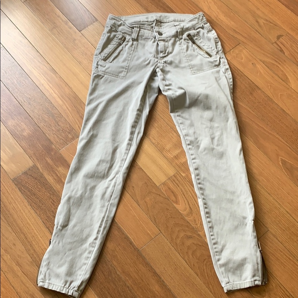 Rockstar Khakis with Zipper accents
